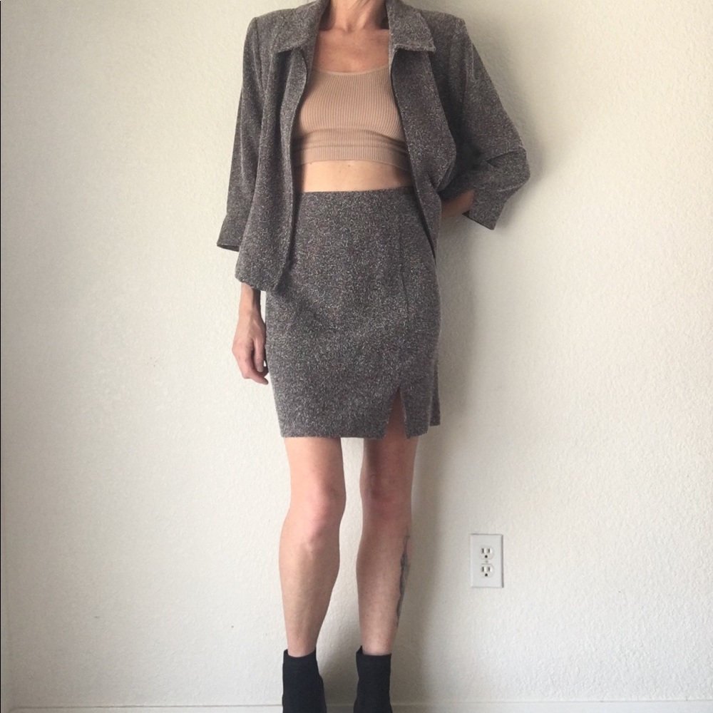 🍇VTG 90s trendy chic blazer set